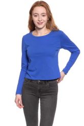 DAMSKI LONGSLEEVE WRANGLER B&Y LS CROP TEE NAUTICAL BLUE W722CF9V2 112130925. Niebieskie bluzki damskie Wrangler, m, bez wzorów, bez kołnierzyka, bez ramiączek. W wyprzedaży za 39.99 zł.