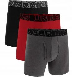 Under Armour Bokserki męskie UNDER ARMOUR Szare - 3 PAK Performance XXXL. Szare bokserki męskie Under Armour, m, bez wzorów. Za 130.90 zł.