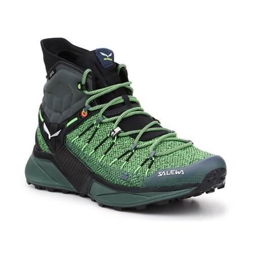 Buty trekkingowe męskie Salewa MS Dropline Mid. Zielone trekkingi męskie Salewa, za kostkę, trekkingowe. Za 950.05 zł.