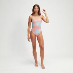 Strój Kąpielowy Speedo Z Regulowanymi Cienkimi Ramiączkami - Rozmiar 32. Brązowe kostiumy jednoczęściowe damskie Speedo, l, bez wzorów, z materiału, klasyczne, do pływania. Za 258.49 zł.