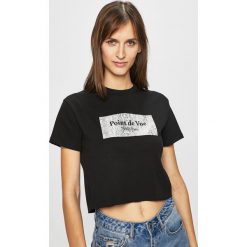 Tally Weijl - Top. T-shirty damskie TALLY WEIJL, l, bez wzorów, z bawełny, casualowe, bez kołnierzyka. W wyprzedaży za 24.90 zł.