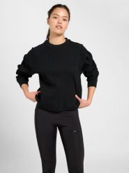 Bluza damska Hummel Soft Waffle. Czarne bluzy damskie Hummel, s, bez wzorów, z materiału, bez kaptura. Za 228.50 zł.