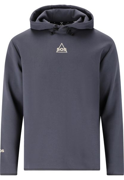 Bluza z kapturem SOS Vail V1. Czarne bluzy męskie SOS, l, bez wzorów, z bawełny, z kapturem, na fitness i siłownię. Za 416.35 zł.
