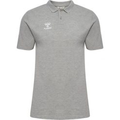 Polo Hummel Go 2.0 Chevron. Szare koszulki polo męskie Hummel, bez wzorów, sportowe, bez ramiączek. Za 214.50 zł.
