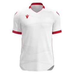 Koszulka Macron Wyvern Eco. Białe koszulki sportowe męskie Macron, bez wzorów, z tkaniny, bez kołnierzyka, bez ramiączek, do piłki nożnej. Za 266.50 zł.