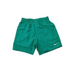 Szorty kąpielowe dziecięce Nike Essential 4" Volley. Zielone szorty dla chłopców Nike, bez wzorów, sportowe. Za 84.99 zł.