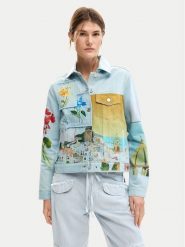 Desigual Kurtka jeansowa Indi 26SWED02 Błękitny Regular Fit. Niebieskie kurtki damskie Desigual, xl, bez wzorów, z bawełny, bez kaptura. Za 749.99 zł.