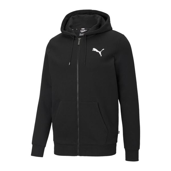 Bluza z kapturem zapinana na zamek błyskawiczny Puma Essentail Logo. Białe bluzy męskie Puma, xl, bez wzorów, z polaru, z kapturem. Za 159.00 zł.