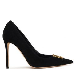 Szpilki Elisabetta Franchi. Czarne szpilki damskie Elisabetta Franchi, bez wzorów, bez obcasa, bez zapięcia. Za 3,079.00 zł.