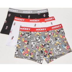 3 pack bokserek Mickey Mouse - Wielobarwn. Szare bokserki męskie House, z motywem z bajki. Za 59.99 zł.