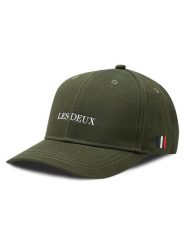 Les Deux Czapka z daszkiem LDM702050 Zielony. Zielone rękawiczki męskie Les Deux, bez wzorów, z bawełny. Za 119.99 zł.