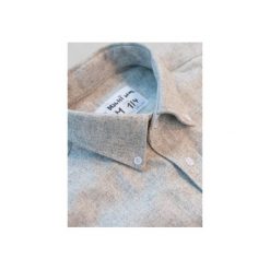 Koszula MSZZ SAMPLE Bright Wool. Szare koszule męskie marki Mszz, z bawełny, z klasycznym kołnierzykiem. Za 229.00 zł.