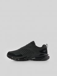 4F Sneakersy VENE z elementami zamszowymi męskie - czarne 46. Czarne buty sportowe męskie 4f, z dresówki, bez zapięcia. Za 299.99 zł.