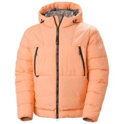 Kurtka narciarska Helly Hansen W22 Arc. Brązowe kurtki damskie Helly Hansen, na zimę, bez wzorów, z puchu, bez kaptura. W wyprzedaży za 1,914.00 zł.