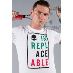Koszulka męska Hydrogen IRREPLACEABLE COTTON TEE. Białe koszulki sportowe męskie HYDROGEN, m, bez wzorów, bez kołnierzyka, bez ramiączek, tenisowe. Za 280.00 zł.