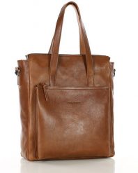 Shopperka aktówka MARCO MAZZINI camelowa R305b. Torebki shopper damskie bez wzorów, ze skóry, bez dodatków. Za 1,091.55 zł.