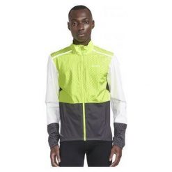 Kurtka Craft ADV Hydro Lumen. Żółte kurtki męskie Craft, m, bez wzorów, sportowe, bez kaptura. W wyprzedaży za 361.50 zł.