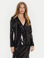 TWINSET Marynarka 242TT3145 Czarny Straight Fit. Czarne żakiety damskie Twinset, m, bez wzorów, z syntetyku. Za 749.99 zł.