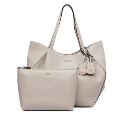 Torebka Guess. Brązowe torebki do ręki damskie Guess, z aplikacjami, bez dodatków. Za 714.99 zł.