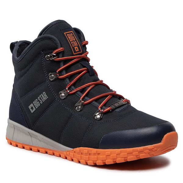 Trapery Big Star Shoes. Niebieskie śniegowce i trapery męskie BIG STAR SHOES, retro, bez zapięcia. Za 159.99 zł.