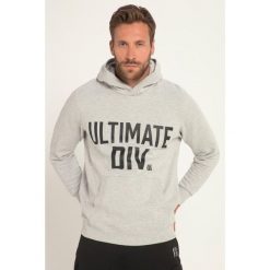 Męska Bluza z kapturem kaptur nadruk Ultimate kieszeń kangurka. Szare bluzy męskie JAY-PI, m, bez wzorów, z bawełny, z kapturem. Za 343.99 zł.