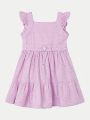 Mayoral Sukienka codzienna 3956 Różowy Regular Fit. Czerwone sukienki dla dziewczynek Mayoral, bez wzorów, z bawełny, bez ramiączek. Za 179.99 zł.