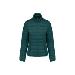Damska lekka kurtka puchowa Kariban. Zielone kurtki damskie KARIBAN, l, bez wzorów, z puchu, bez kaptura. W wyprzedaży za 218.00 zł.