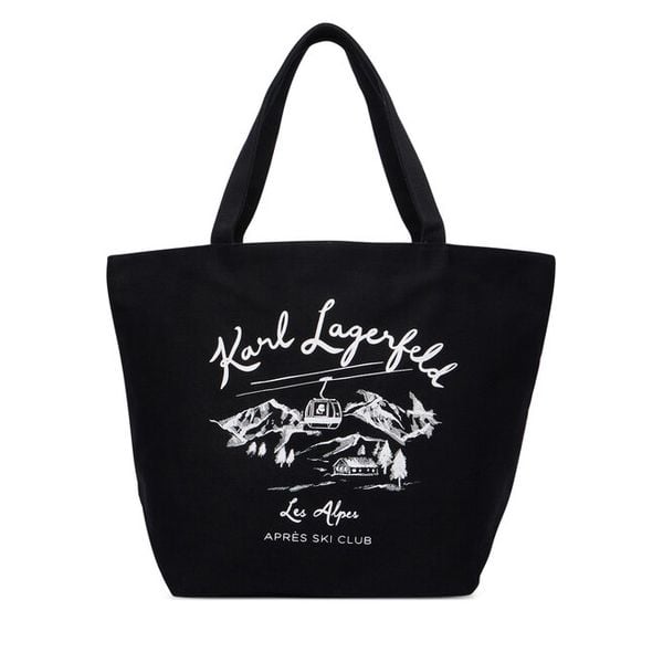 Torebka KARL LAGERFELD. Czarne torebki do ręki damskie KARL LAGERFELD, bez wzorów, bez dodatków. Za 389.99 zł.