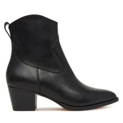 Botki LAUREN RALPH LAUREN. Czarne botki damskie Lauren Ralph Lauren, bez obcasa, na słupku, bez zapięcia. Za 1,199.00 zł.
