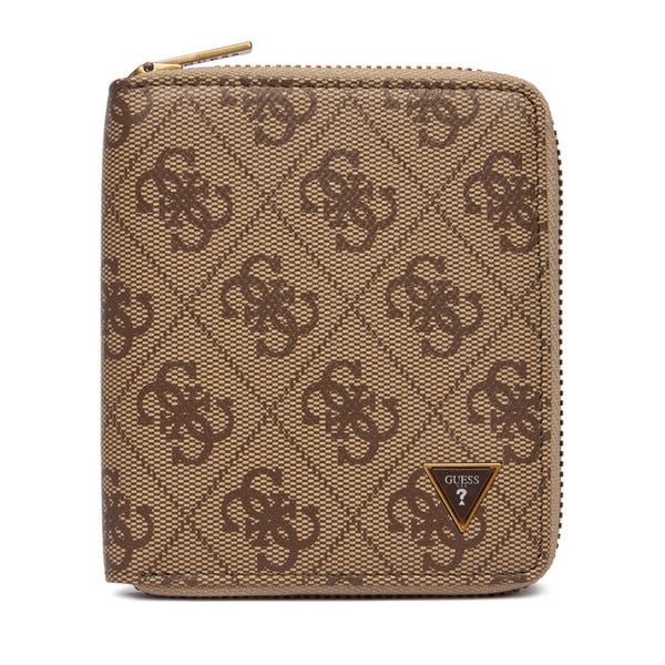 Portfel Guess. Brązowe portfele męskie Guess, z aplikacjami. Za 329.99 zł.