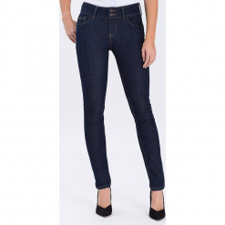 Dżinsy "Melinda" - Skinny fit - w kolorze granatowym. Niebieskie jeansy damskie Cross Jeans. W wyprzedaży za 113.95 zł.