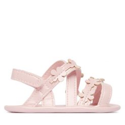 Sandały Mayoral. Czerwone sandały dziewczęce Mayoral, bez zapięcia. Za 89.99 zł.