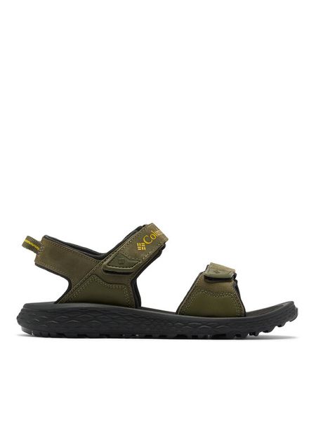 Columbia Sandały Konos Hiker 2-Strap 2121561 Khaki. Brązowe sandały męskie Columbia, ze skóry, bez zapięcia. Za 229.99 zł.