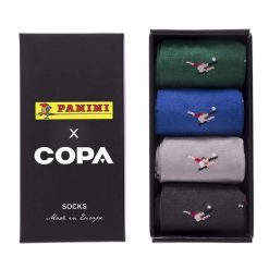 Zestaw skarpetek - Dorosły - Panini x COPA Rovesciata - Czarny. Czarne legginsy sportowe męskie COPA FOOTBALL, bez wzorów, do piłki nożnej. Za 169.49 zł.