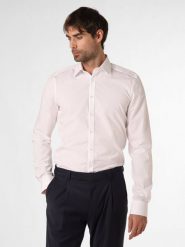 Finshley & Harding Koszula łatwa w prasowaniu z bardzo długim rękawem Mężczyźni Slim Fit Bawełna biały, 44. Białe koszule męskie Finshley & Harding, m, bez wzorów, z bawełny, biznesowe, bez kołnierzyka, bez ramiączek. Za 179.95 zł.