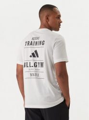 Adidas T-Shirt Category Training Graphic JM8976 Écru Regular Fit. Koszulki sportowe męskie Adidas, m, bez wzorów, z bawełny, bez kołnierzyka, bez ramiączek, na fitness i siłownię. Za 149.99 zł.