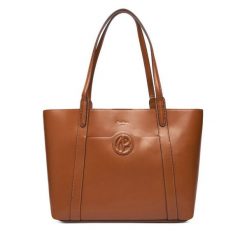 Torebka Pepe Jeans. Brązowe torebki do ręki damskie Pepe Jeans, bez wzorów, z jeansu, bez dodatków. Za 389.99 zł.