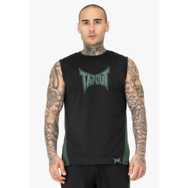 Tank top Tapout Functional. Czarne t-shirty męskie TAPOUT, s, bez wzorów, z poliesteru, sportowe, bez kołnierzyka. Za 153.00 zł.