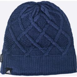 Adidas Performance - Czapka. Niebieskie czapki i kapelusze damskie adidas Performance, z dzianiny. W wyprzedaży za 79.90 zł.