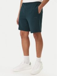 Calvin Klein Szorty sportowe Nano Logo LV04LF244G Zielony Regular Fit. Zielone krótkie spodenki sportowe męskie Calvin Klein, m, bez wzorów, z bawełny. Za 329.99 zł.
