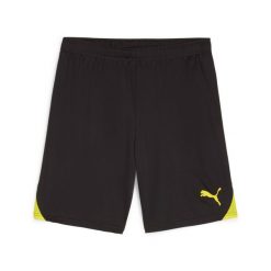 Szorty Puma TeamGloal. Czarne krótkie spodenki sportowe męskie Puma, bez wzorów, do piłki nożnej. Za 193.50 zł.