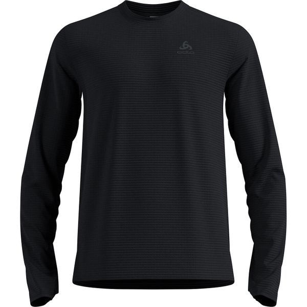 Bluza bez kaptura Odlo Mid Layer ESSENTIAL THERMAL. Czarne bluzy męskie Odlo, na jesień, uniwersalny, bez wzorów, z materiału, bez kaptura. Za 319.99 zł.