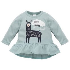 Pinokio Tunika Dziewczęca Happy Llama 92 Zielona. Bluzki dla dziewczynek marki Pinokio. Za 45.00 zł.