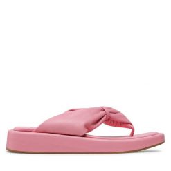 Japonki Dune London. Czerwone klapki damskie Dune London, bez wzorów, bez obcasa. Za 309.99 zł.