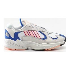 Sneakersy damskie białe Adidas Yung 1 BD7654 - szary / niebieski. Niebieskie obuwie sportowe damskie Adidas, bez wzorów. Za 499.99 zł.
