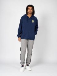 Bluza trekking męska Trassmen. Niebieskie bluzy męskie Fila, m, z aplikacjami, z bawełny, z kapturem. Za 313.00 zł.
