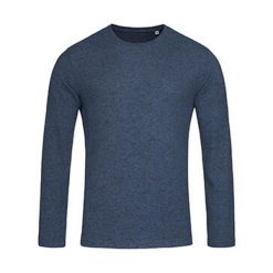 Męska Dzianinowa Bluza Z Długim Rękawem. Niebieskie bluzy męskie Stedman, m, bez wzorów, z dzianiny, bez kaptura. Za 99.99 zł.