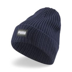 Czapka Puma Ribbed Classic Cuff Beanie. Niebieskie czapki i kapelusze damskie Puma, na zimę, bez wzorów, sportowe. Za 79.00 zł.