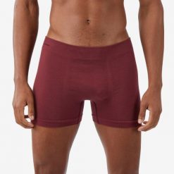 Bokserki trekkingowe męskie Forclaz MT900 merino. Brązowe bokserki męskie SIMOND, l, bez wzorów, z elastanu. Za 99.99 zł.