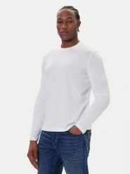 Bugatti Longsleeve 8330-85044D Biały Regular Fit. Białe bluzki z długim rękawem męskie Bugatti, m, bez wzorów, z bawełny, bez kołnierzyka. Za 219.99 zł.